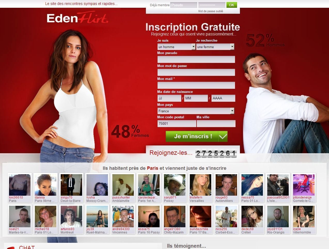 EdenFlirt gratuit