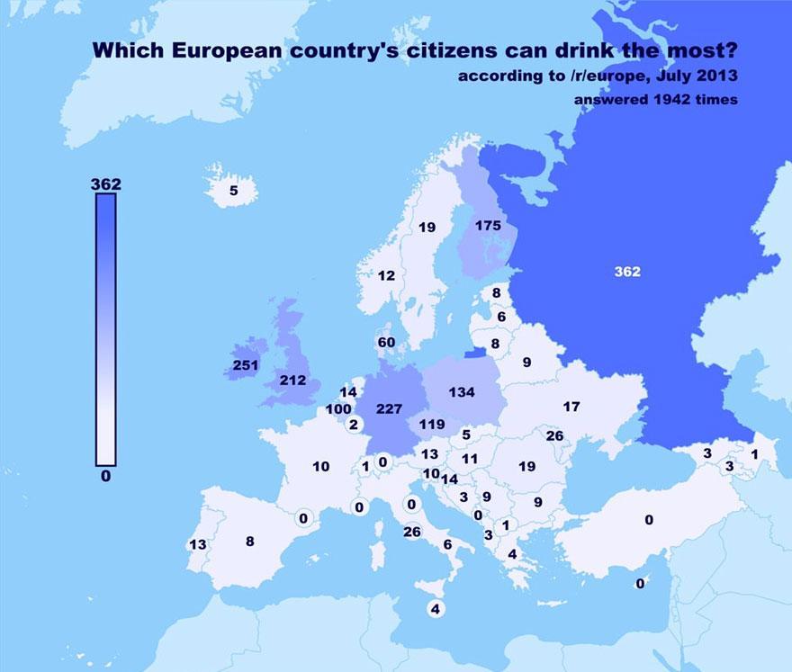 5 Cartes du Monde pour classer les pays par tailles de seins, de pénis, beauté, etc.