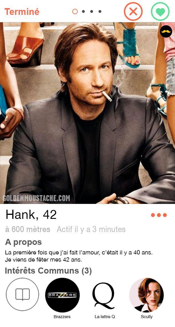 Les profils Tinder de 30 personnages de série : Barney, Ross, Jack Bauer, Penny, Buffy, Dexter et beaucoup d'autres