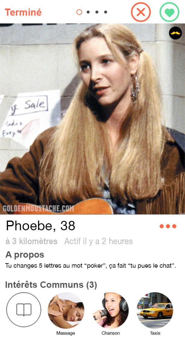 Les profils Tinder de 30 personnages de série : Barney, Ross, Jack Bauer, Penny, Buffy, Dexter et beaucoup d'autres