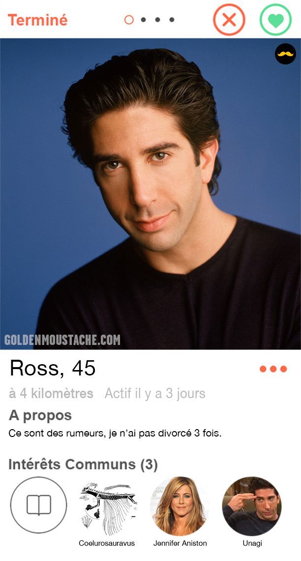 Les profils Tinder de 30 personnages de série : Barney, Ross, Jack Bauer, Penny, Buffy, Dexter et beaucoup d'autres