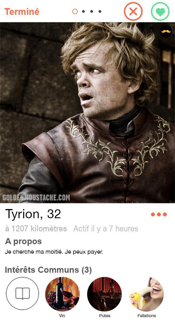 Les profils Tinder de 30 personnages de série : Barney, Ross, Jack Bauer, Penny, Buffy, Dexter et beaucoup d'autres