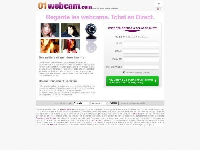 01Webcam gratuit