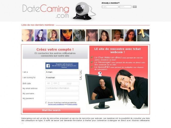 DateCaming gratuit