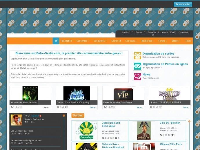 Entre geeks gratuit