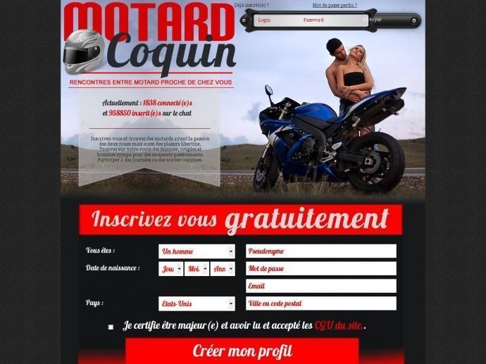 Motard coquin gratuit