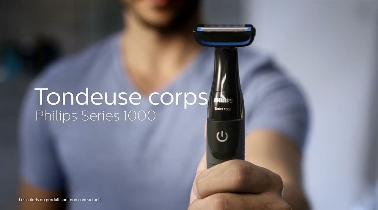 Une pub pour les tondeuses hommes Philips pour se raser les parties intimes