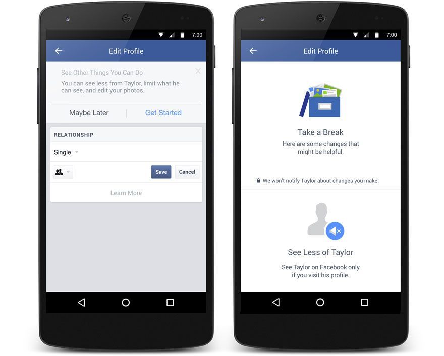 Facebook crée une nouvelle fonctionnalité pour oublier votre Ex