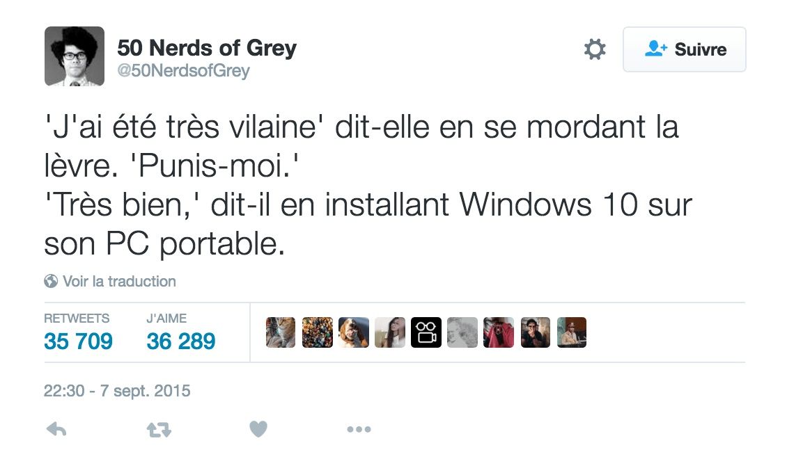 50 Nerds of Grey : 50 nuances de Grey en version geek