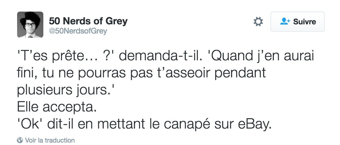 50 Nerds of Grey : 50 nuances de Grey en version geek