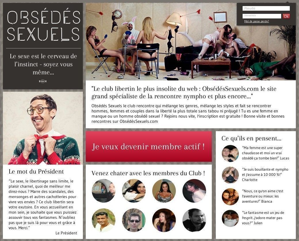 Obsédés Sexuels gratuit