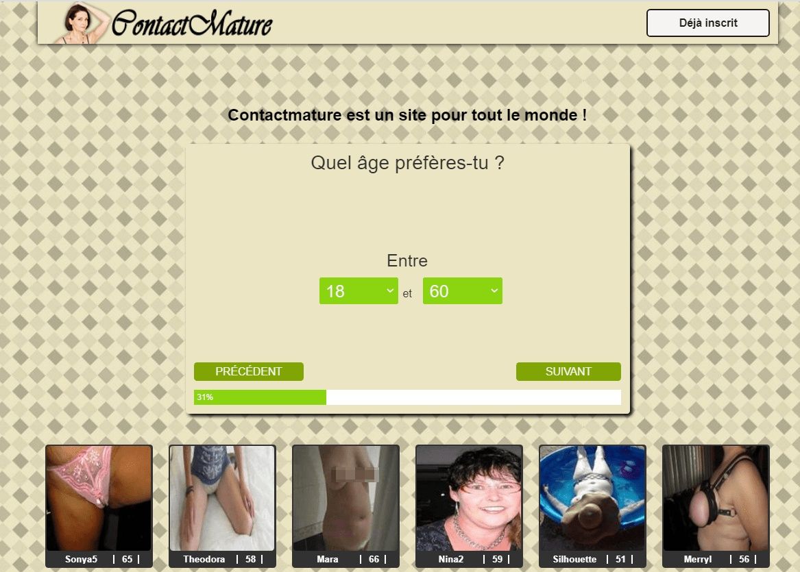 Contact mature gratuit