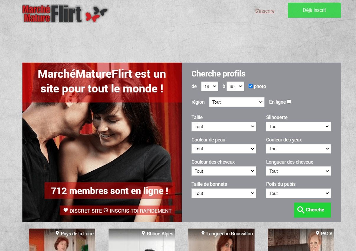 Marché mature flirt gratuit